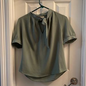 Monteau Los Angeles Green Blouse